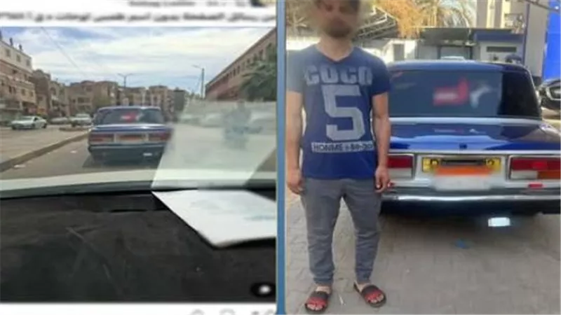 القبض على قائد سيارة أجرة طمس لوحتها المعدنية الخلفية بسوهاج
