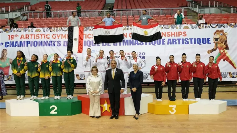 منتخب الرجال يتوج بلقب البطولة الإفريقية للجمباز الفني 2026
