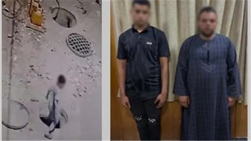 إهمال في أعمال الصيانة.. طفل يسقط داخل بالوعة صرف بسوهاج