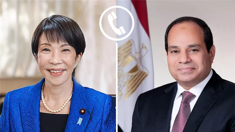 الرئيس السيسي يؤكد اعتزاز مصر بالشراكة الاستراتيجية القائمة مع اليابان