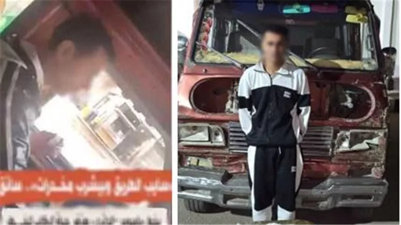 سقوط سائق «أجرة» يتعاطى المخدرات أثناء القيادة في القليوبية
