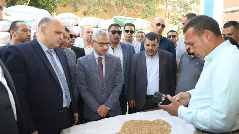 محافظ بني سويف: تقديم كافة التيسيرات لتسهيل أعمال توريد القمح وتذليل المعوقات 