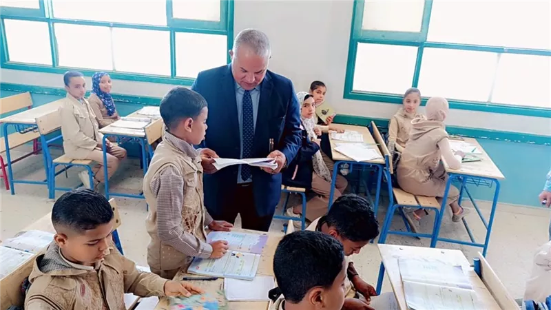 جولة ميدانية لوكيل تعليم الفيوم بمدارس إدارة طامية لمتابعة سير العملية 
