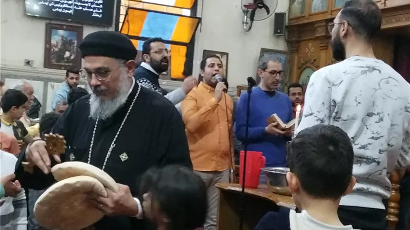 وسط أجواء من البهجة.. احتفالات كبيرة في كنائس طنطا بأحد الشعانين 