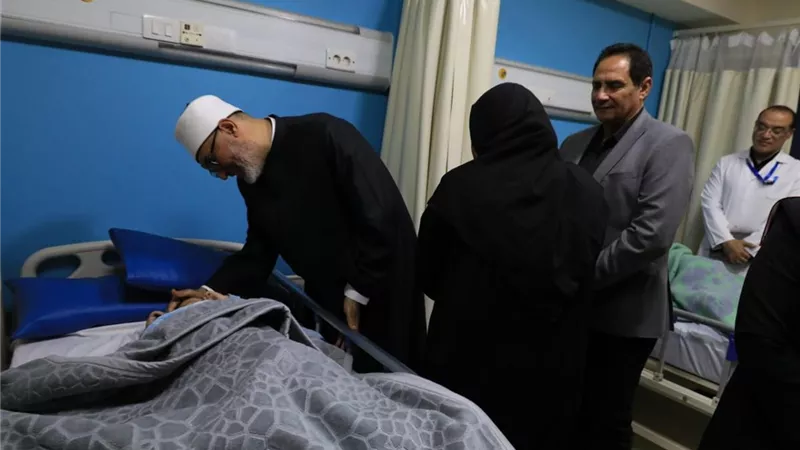 مفتي الجمهورية يتفقد مستشفى العريش العام ويؤكد دعم مصر الثابت لفلسطين