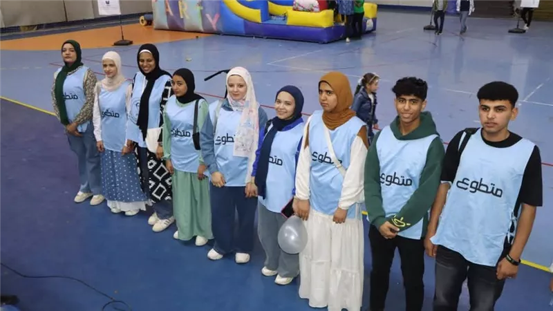 جامعة المنوفية تحتفل بيوم اليتيم في الصالة المغطاة بشبين الكوم