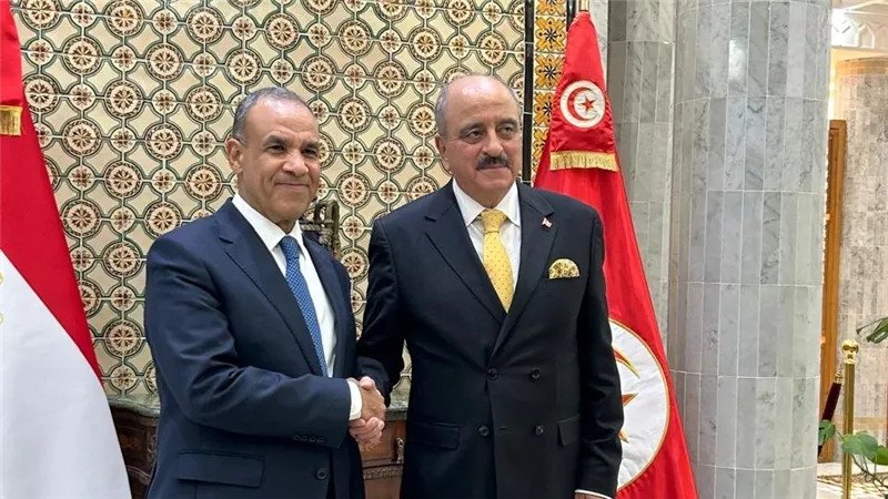 وزير الخارجية والهجرة يعقد جلسة مباحثات مع نظيره التونسي