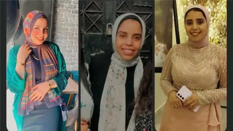 راحوا في غمضة عين .. مصرع 3 فتيات يعملن بالبنك الآهلي في حادث مروري بأسيوط