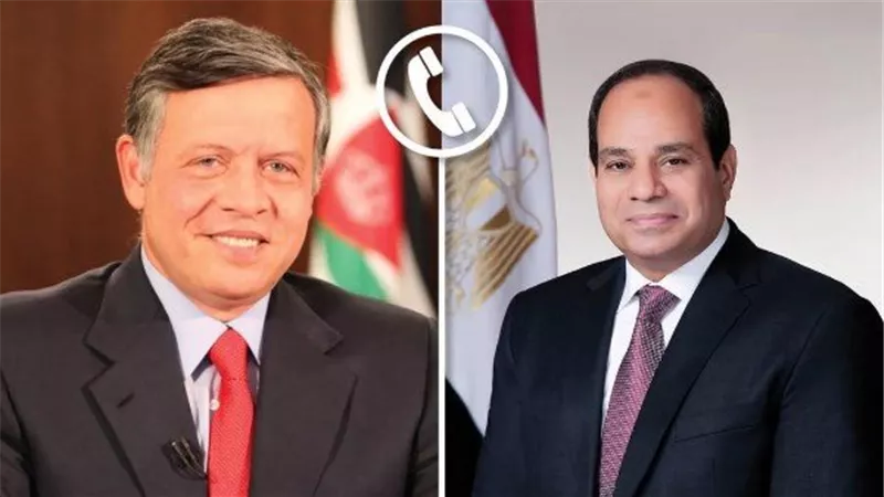 الرئيس السيسي يشدد على تضامن مصر الكامل مع الأردن ودعمها في مواجهة الإرهاب