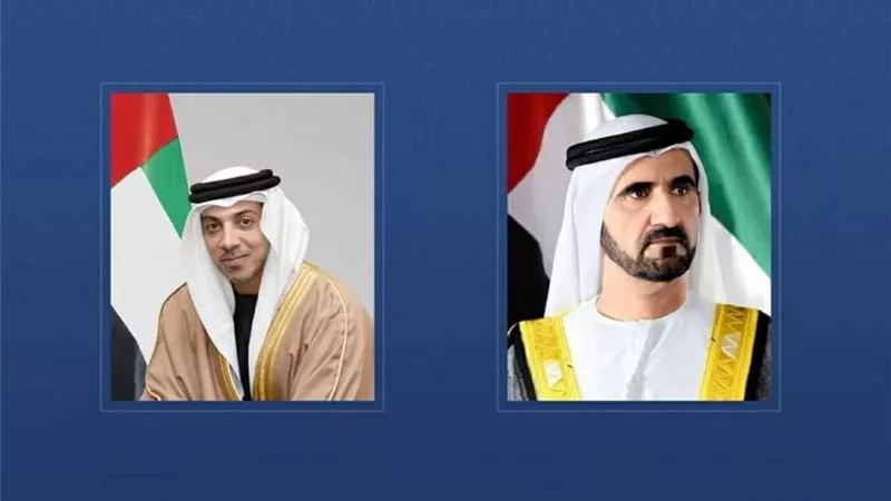 محمد بن راشد ومنصور بن زايد يعزيان الدكتور مصطفى مدبولي في وفاة والده