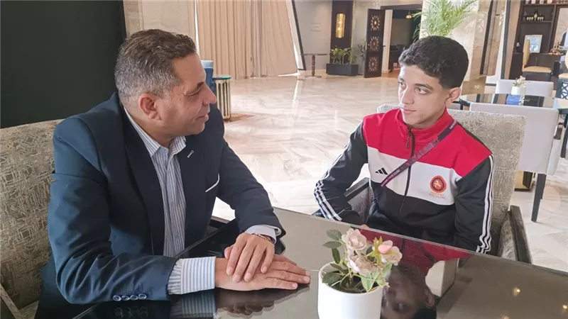 اتحاد المصارعة يكرم البطل عبدالله حسونة على هامش البطولة الإفريقية