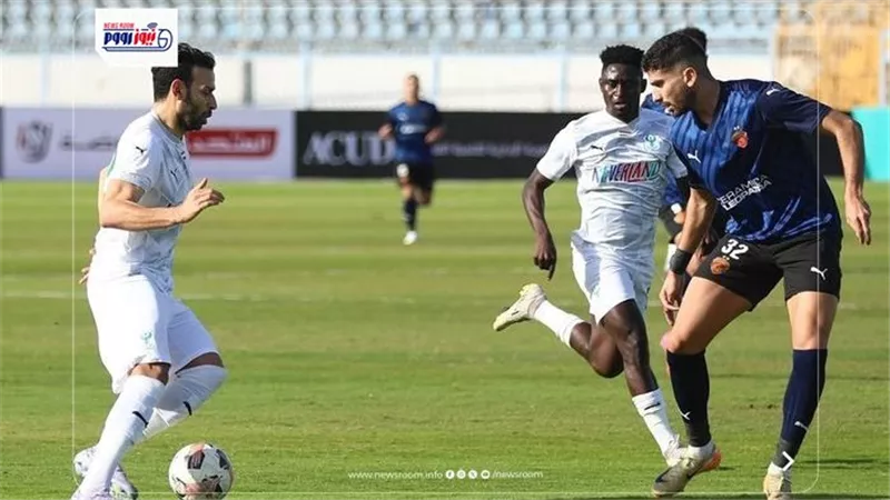 أهداف وملخص مباراة المصري وسيراميكا كليوباترا الشوط الأول بدوري النيل 2025-26