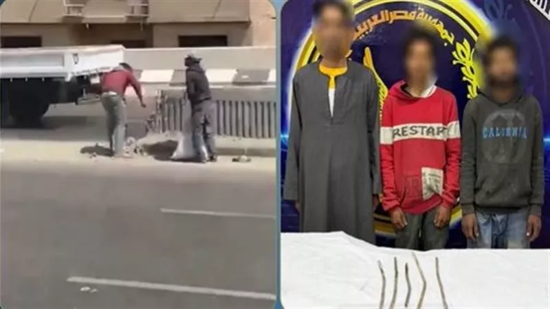 سرقة الأسياخ الحديدة بالدائري.. اعترافات المتهمين تكشف مفاجأة حول مخزن الخردة