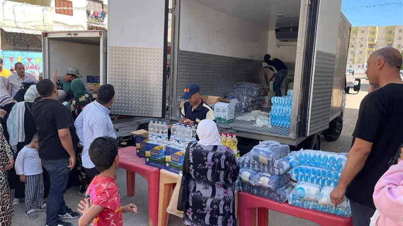 انطلاق منافذ بيع مخفضة للسلع الأساسية بمدينة النهضة في السويس