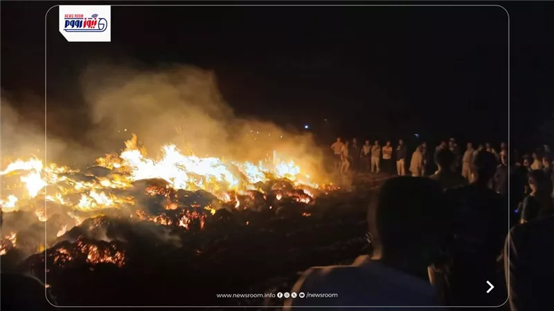 ضبط متهم بإشعال النيران في حقل قمح بقرية الأكرت بالفيوم