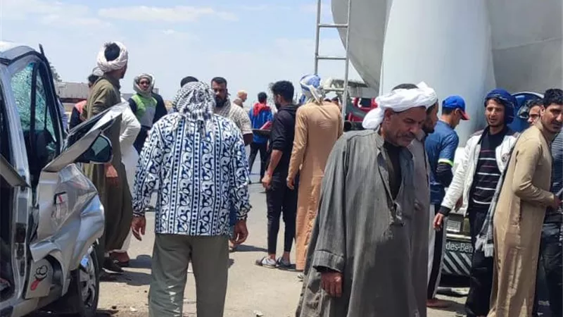 إصابة 12 شخصًا في حادث تصادم على طريق مصر–الإسكندرية الصحراوي بالبحيرة