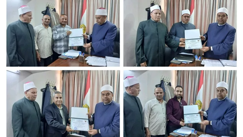 أوقاف بني سويف تحتفي بالمحالين للمعاش تقديرًا لعطائهم الدعوي والإداري