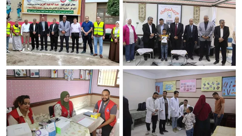 تسليم سماعات وخدمات طبية مجانية لذوي الإعاقة وأسرهم ببني سويف