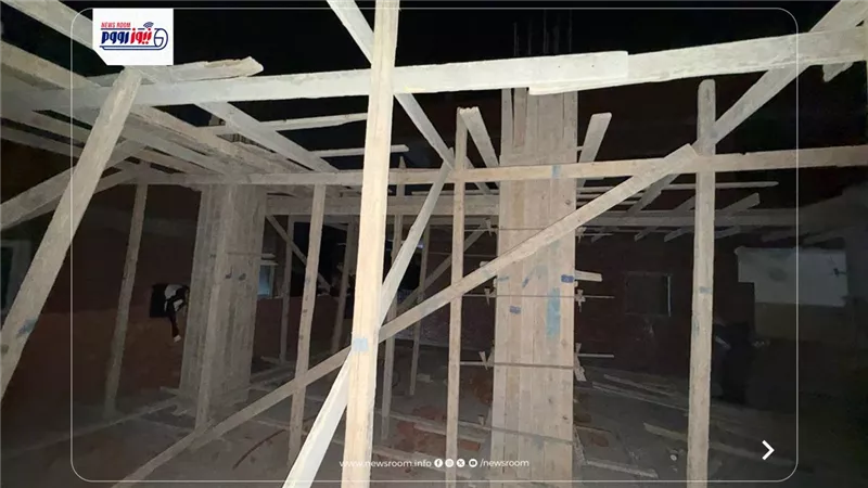 وقف أعمال بناء مخالفة خارج الحيزالعمراني بمنشاة عبدالله وإحالة المتعدي للنيابة