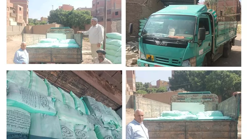 بنى سويف|قبل بيعها بالسوق السوداء..ضبط 3 طن دقيق مُدعم تموين بمركز ببا