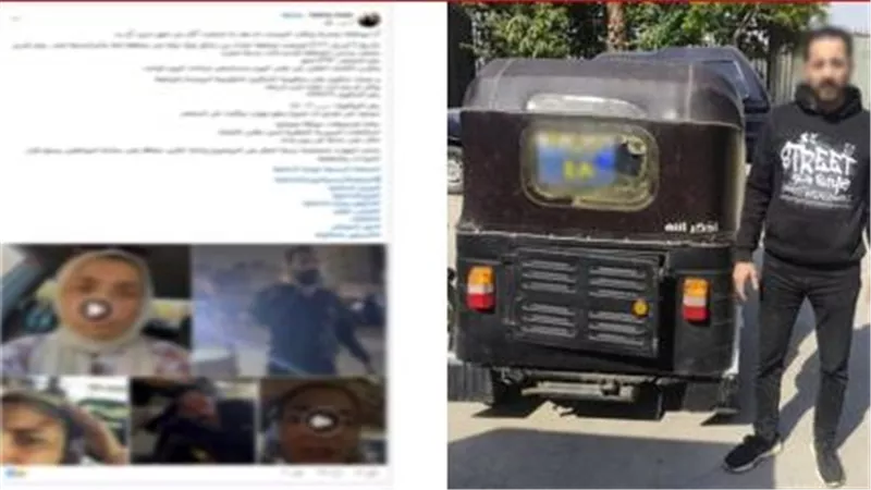 بسبب السير«عكس الاتجاه».. القبض على سائق «توكتوك» هشم سيارة سيدة واعتدى عليها
