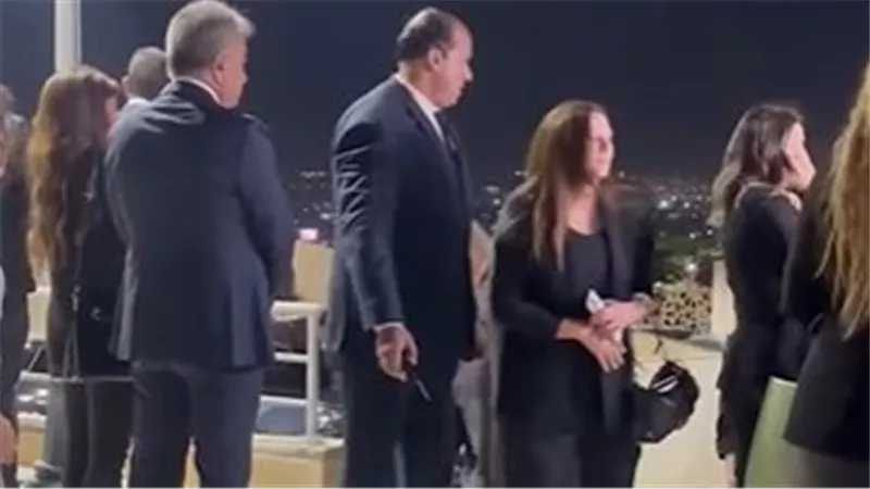 دنيا سمير غانم ورامي رضوان وإيمي وحسن الرداد في عزاء هاني شاكر 