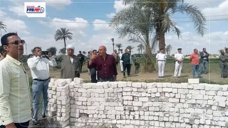 إزالة تعديات على الأراضي الزراعية بمساحة 2350 مترًا خلال حملة مكبرة بالفيوم