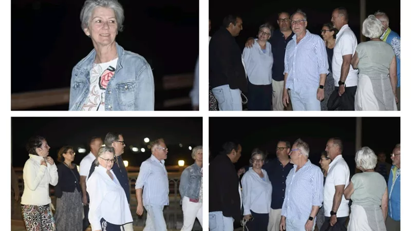أبناء ألمانيا في جولة سياحية بممشى كورنيش بنى سويف        