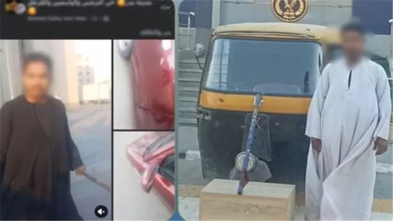 سار عكس الاتجاه وحطم سيارة.. سقوط بلطجي التوك توك بالقاهرة