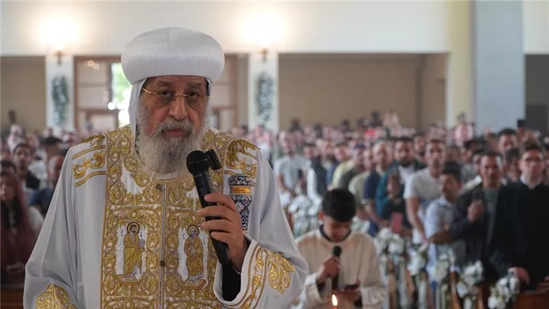 البابا تواضروس الثاني يصلي قداس الأحد الرابع من الخمسين المقدسة  بكرواتيا