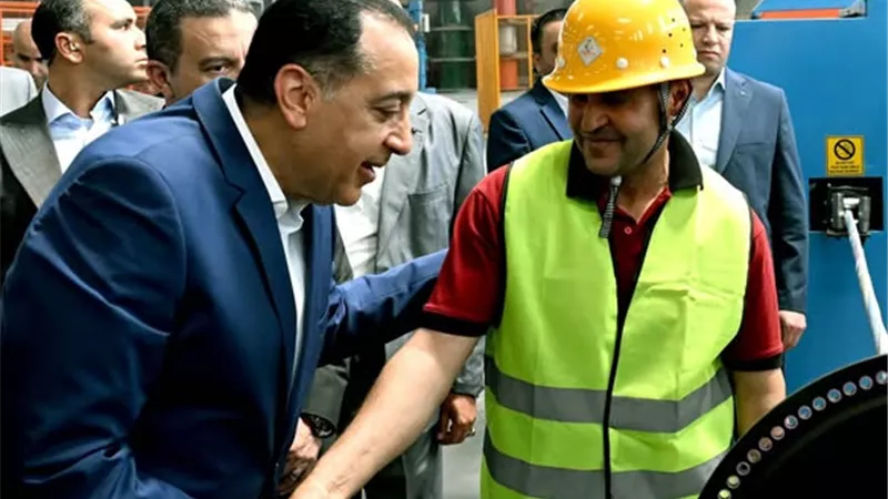 أثناء جولته بالسادات.. مدبولي يناقش العمال حول ظروف العمل والسكن