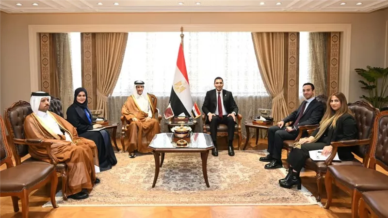 وزير الشباب والرياضة يستقبل سفير دولة قطر بالقاهرة لبحث فتح آفاق جديدة للتعاون