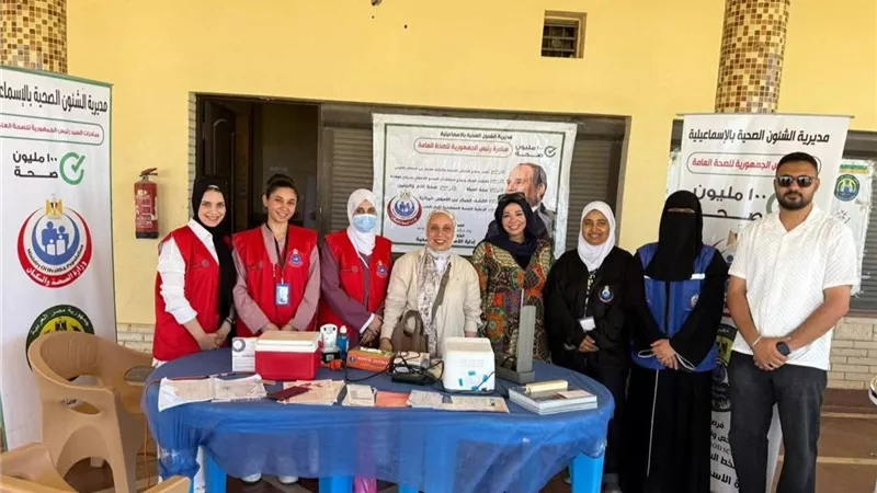 الكشف على 156 مواطنًا بالقوافل الطبية بالأندية ومراكز الشباب بالإسماعيلية