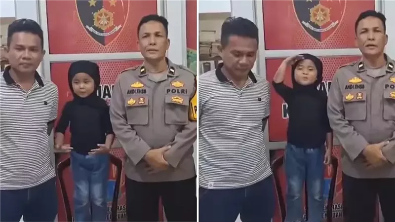 بينما تبحث الشرطة عن والديها.. طفلة ضائعة ترقص بشكل لطيف أمام الكاميرا 