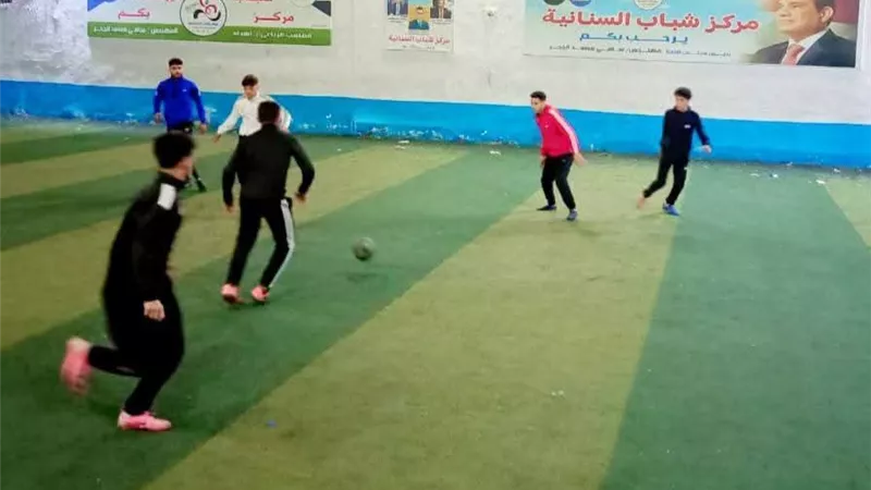 يوم رياضي مفتوح ومسابقات شبابية بمركز شباب السنانية في دمياط