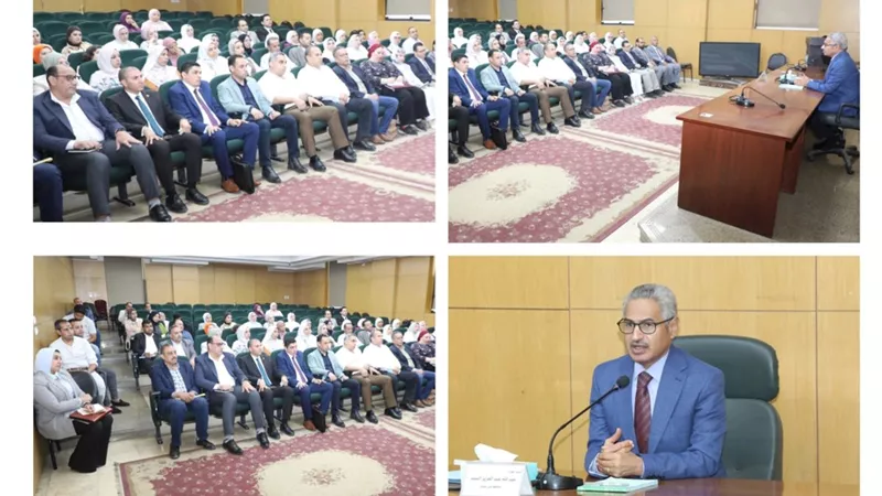 محافظ بني سويف يراهن على أصحاب الماجستير والدكتوراه لدفع عجلة التنمية