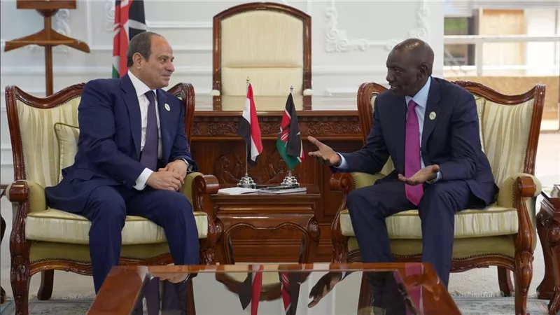 السيسي يلتقي نظيره الكيني على هامش أعمال قمة “أفريقيا- فرنسا” بنيروبي