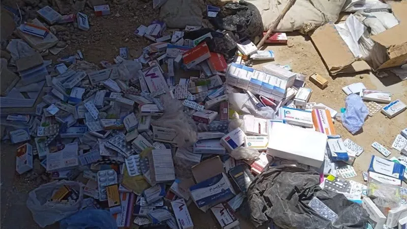 العثور على أكياس أدوية أعلى سطح مستشفى سوهاج العام