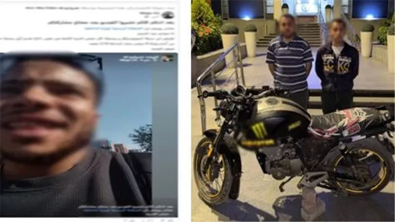 ضبط عاطلين سرقا دراجة نارية من أمام مول بالقاهرة واستعادة المسروقات
