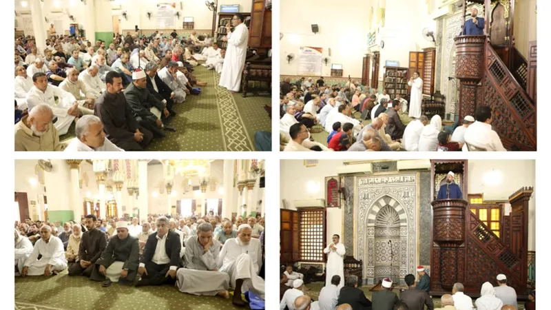 استمرار تفعيل ترجمة خطبة الجمعة بلغة الإشارة بمسجد عمر بن عبد العزيز ببني سويف