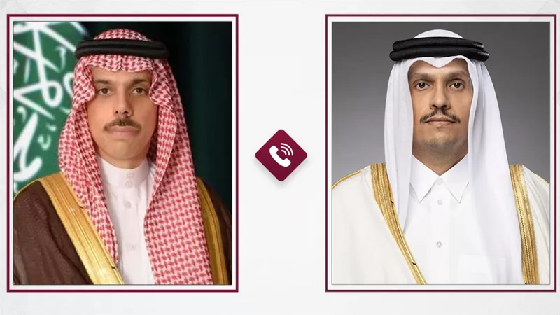 وزير الخارجية القطري ونظيره السعودي يناقشان وقف إطلاق النار بين أمريكا وإيران