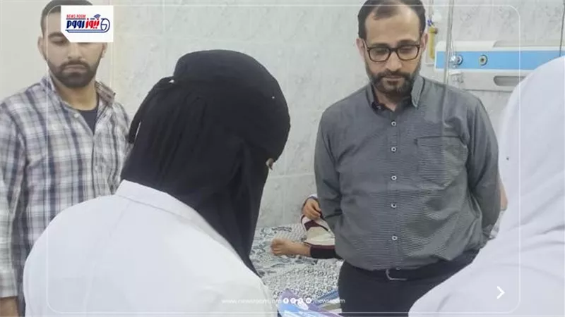 جولة ميدانية لمدير إدارة الطب العلاجي لتفقد مستشفى أطسا المركزى 