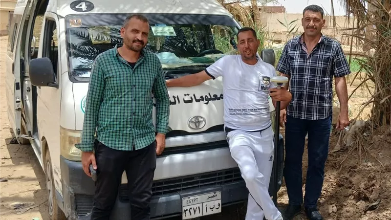 مركز معلومات شبكات المرافق ببني سويف يواصل تنفيذ الأعمال المساحية وفق المعايير
