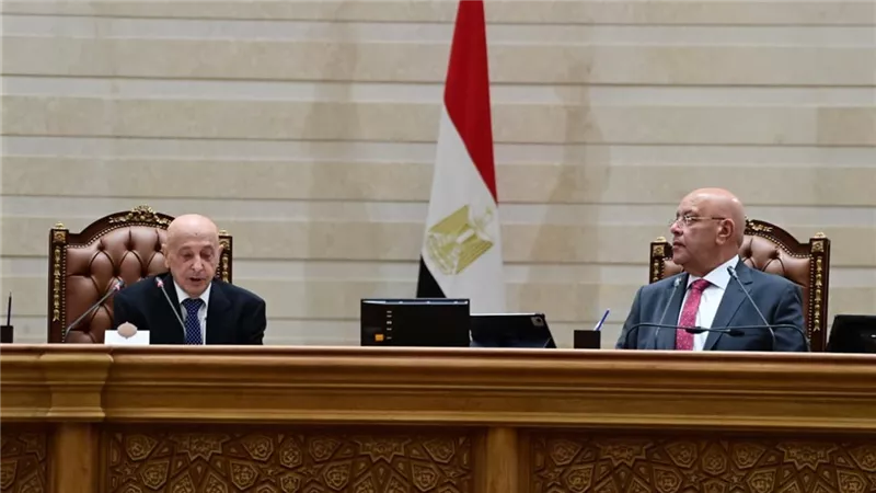 عقيلة صالح يشيد بمصر: القاهرة تقود جهودا عملية لتقريب وجهات النظر بين الأطراف الليبية