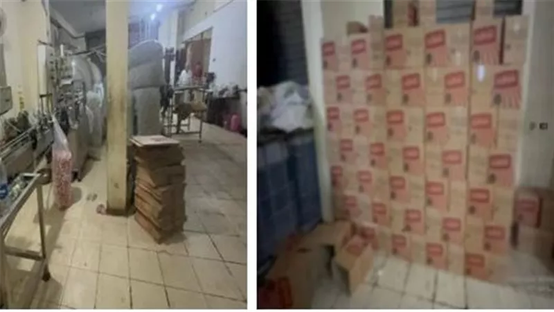 ضبط 11 طن زيت طعام مجهول المصدر وعبوات مقلدة بالشرقية