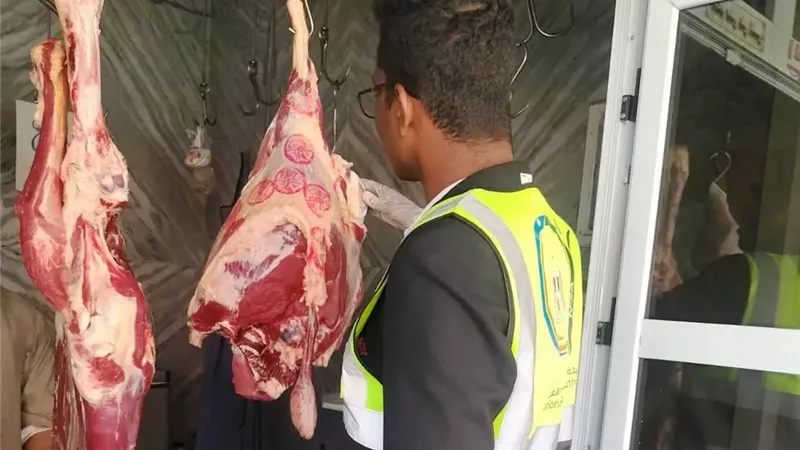 تحرير محاضر وإعدام 95 كيلو أغذية مخالفة خلال حملات بأسوان