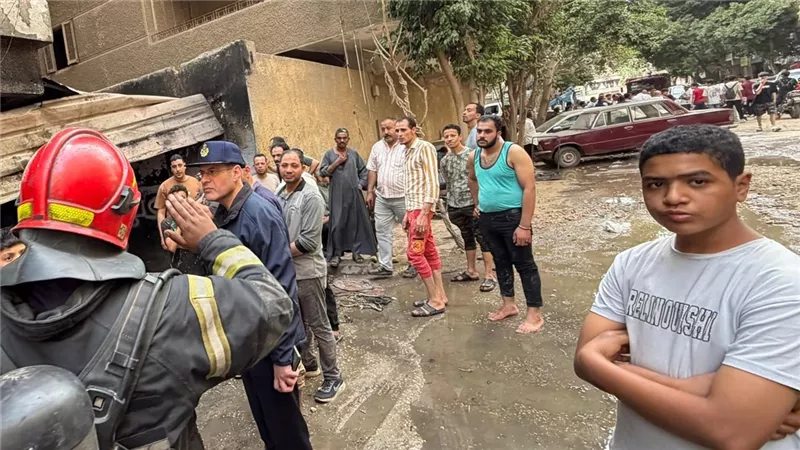 النيران تلتهم محل تنجيد في حدائق القبة ولا يوجد إصابات