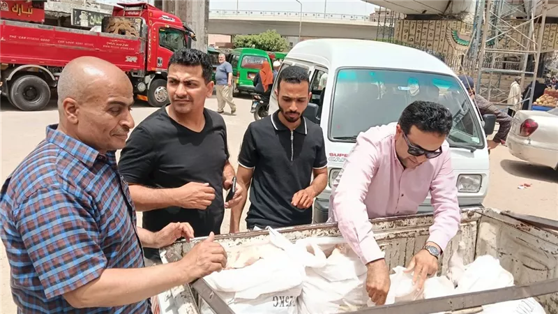 ضبط ربع طن دواجن ولحوم فاسدة قبل بيعها للمواطنين بالباجور بالمنوفية