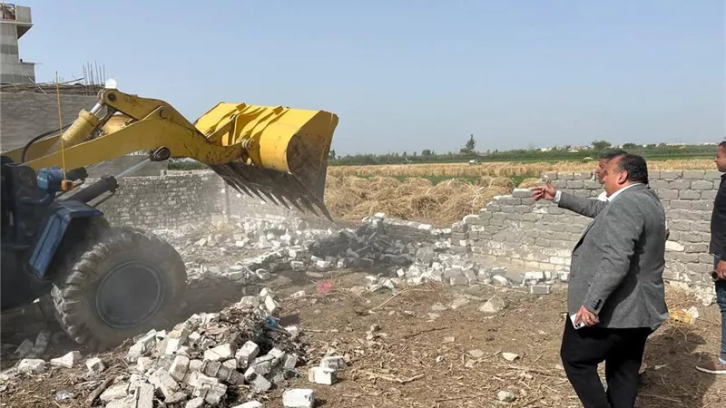 محافظ البحيرة: إزالة 31 حالة تعدٍ ضمن الموجة 29 للحفاظ على أراضي الدولة