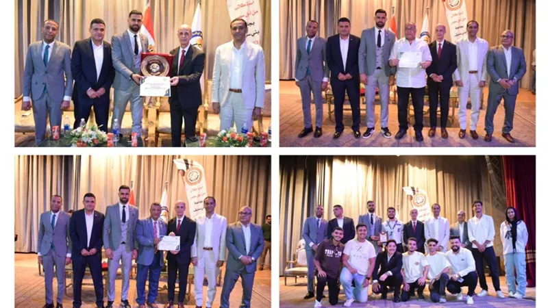 تكريم محمد معروف وطلاب الجامعة المتميزين في احتفالية كبرى ببني سويف